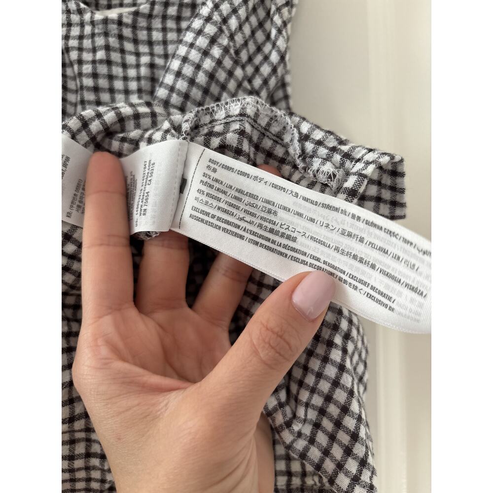 Abercrombie & Fitch XS Gingham Peplum Tank Top - Picture 5 of 6
